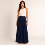 Pleated Maxi Skirt