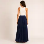 Pleated Maxi Skirt