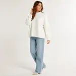 Bow Detail Cozy Knit Sweater