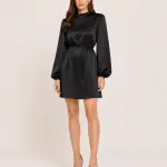 Satin Belted Blouse