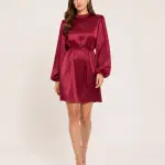 Satin Belted Blouse