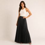 Pleated Maxi Skirt