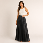 Pleated Maxi Skirt