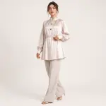 Satin Tie-Waist Tunic Chemise